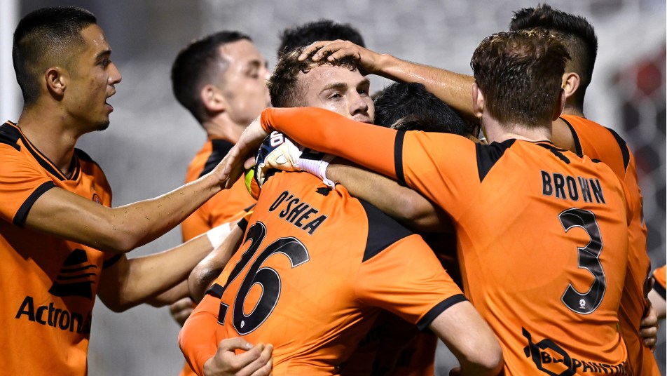Brisbane Roar celebration