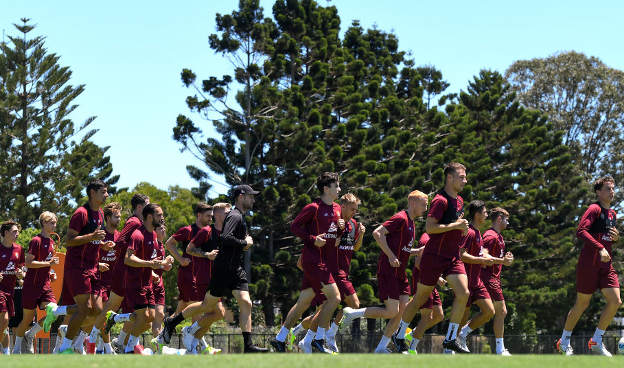 Brisbane Roar men training