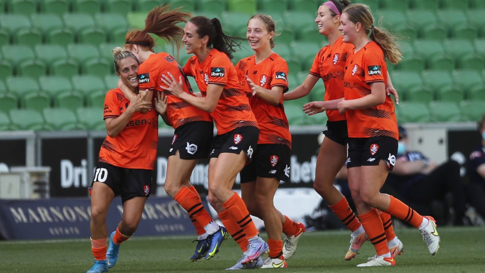 Brisbane Roar celebration