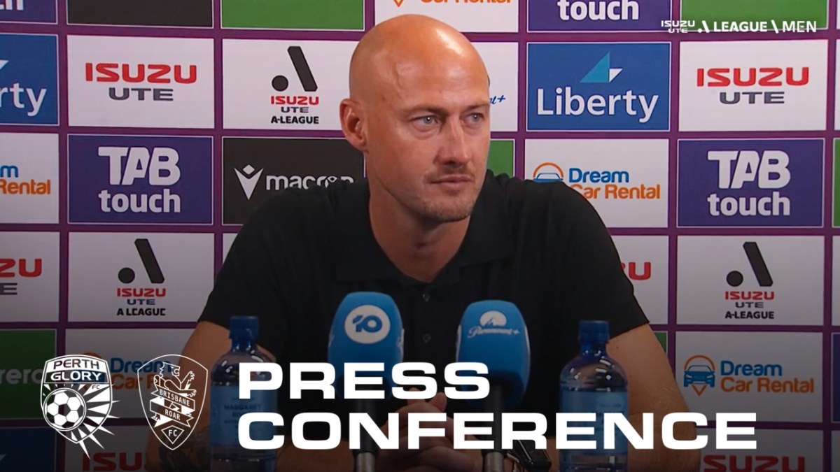 Ruben Zadkovich | Press Conference | Perth Glory v Brisbane Roar | A ...