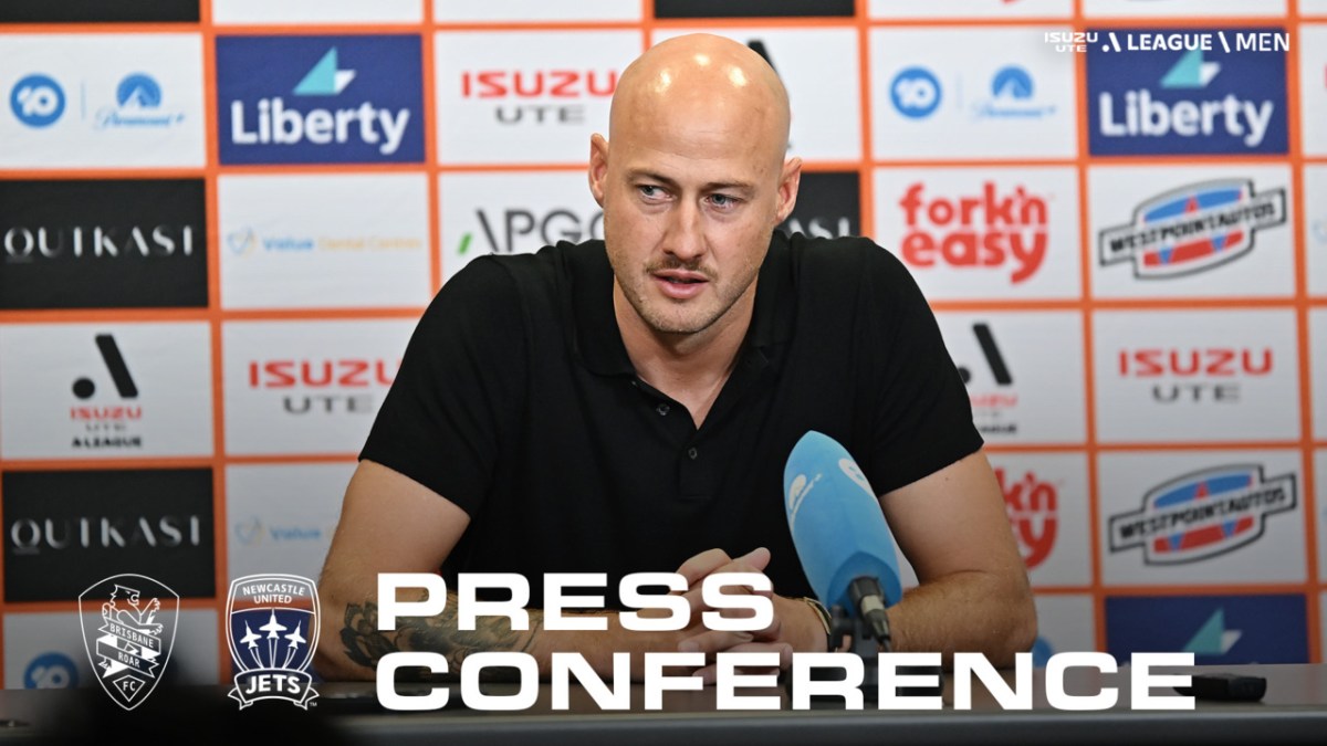 Ruben Zadkovich Press Conference Brisbane Roar v Newcastle Jets