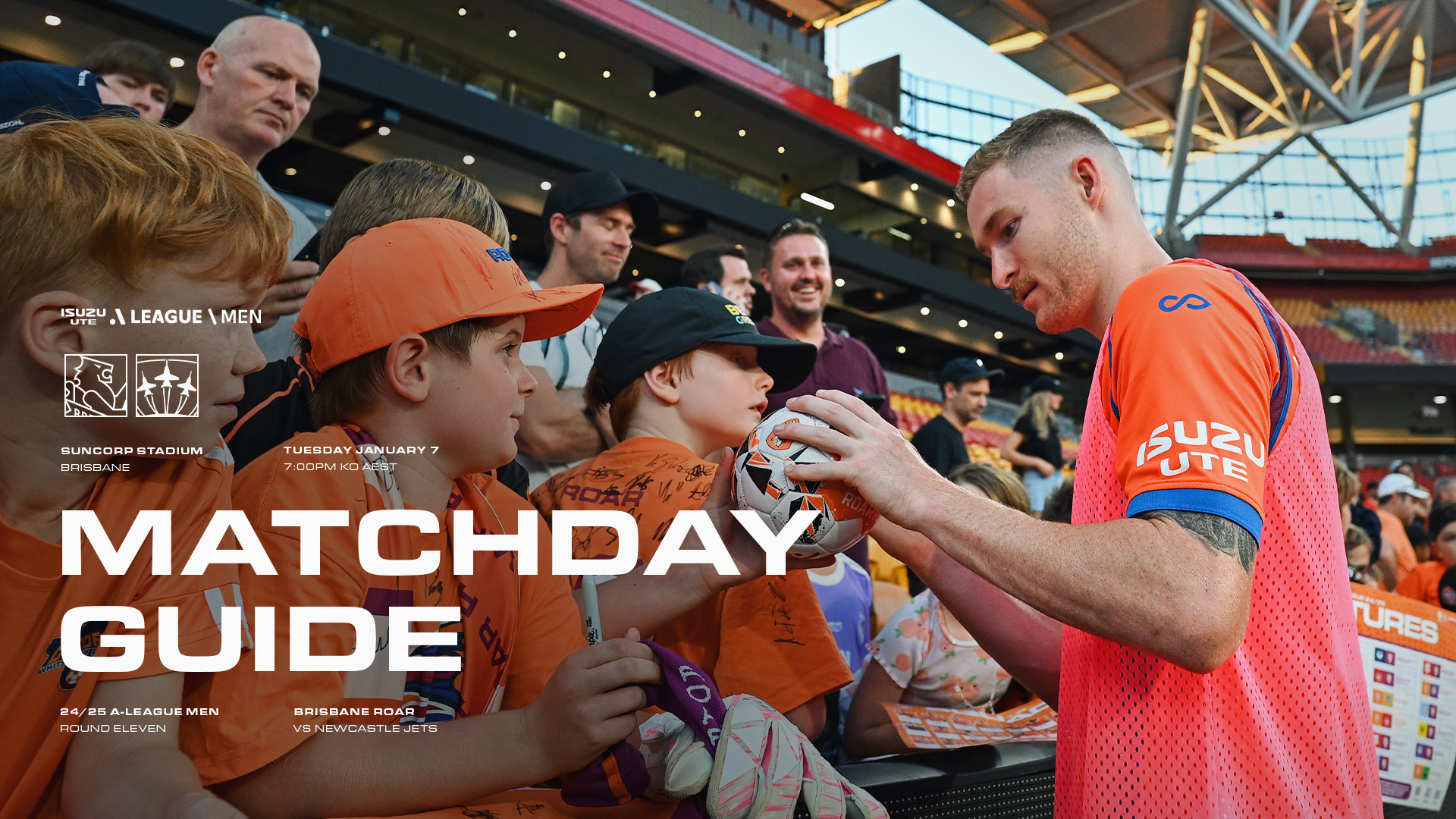 ALM R11 Matchday Guide Brisbane Roar vs Newcastle Jets Brisbane Roar